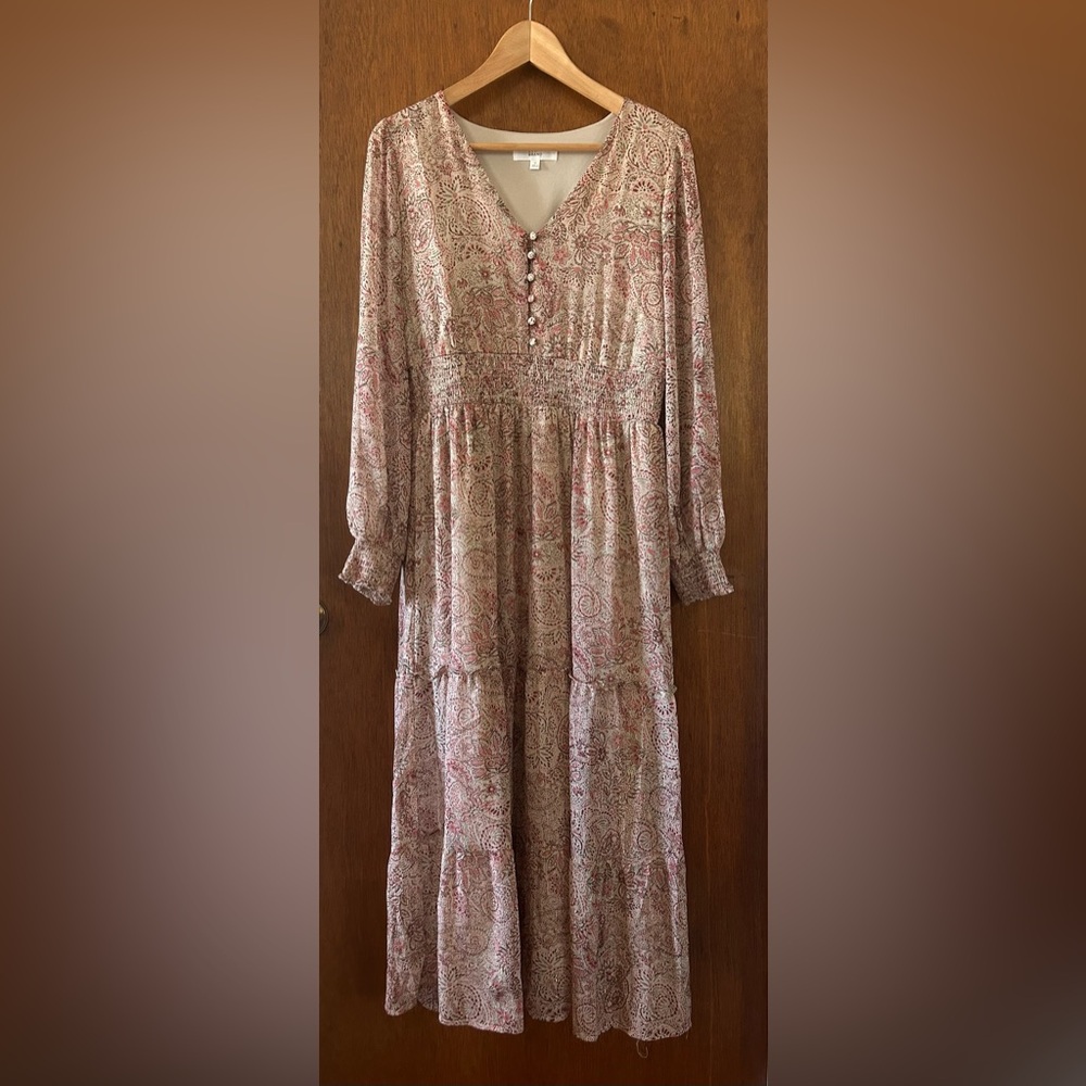 🌿2 for $20🌿sheer sleeve lined dress, m